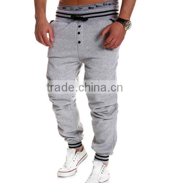 OEM bulking buy closed bottom polyester/cotton yarn custom jogger pants balloon pants men