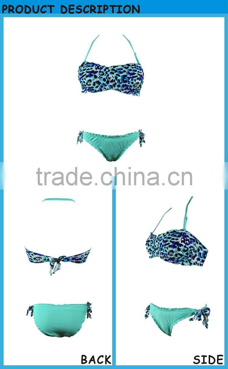 Most Popular Customerized Hot Selling Sexy Leopard Bikini for Women