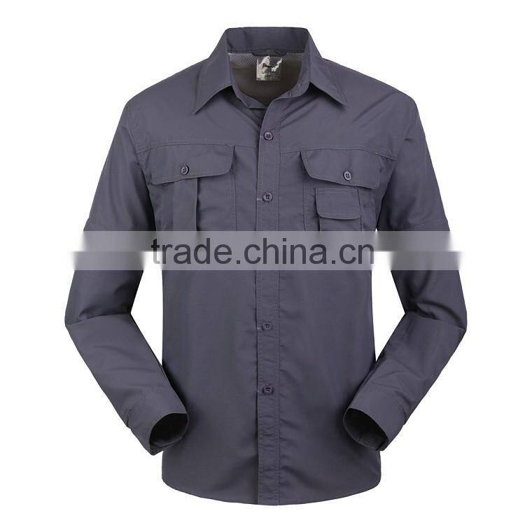 Juqian 2016 OEM wholesale colors High quality mens classic soft textile nylon breathable work shirt wholesale