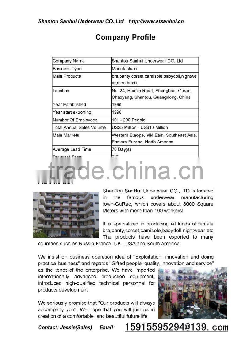 high quality panty hot sexy panty factory in china factory