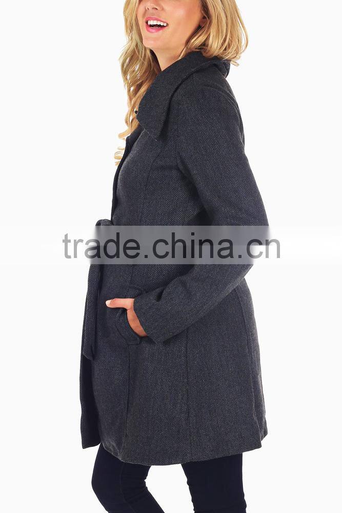Maternity clothes manufacture Navy blue materity coat