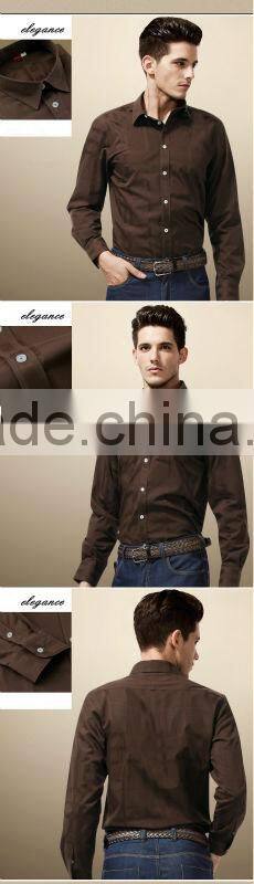 2014 100%Cotton Fabric wholesale mens dress shirts Cotton Shirt
