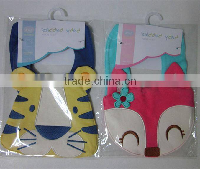 2014 new infant baby bibs/Thickening 3d bib of terry fabric