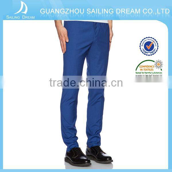 Royal bule comfortable man pans with simple design in 2015