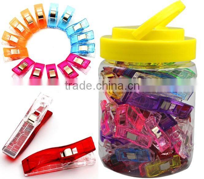 50 PCS small+10 PCS large wonder clips with a Jar Packing