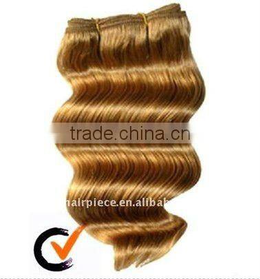 Red remy straight human hair weft/hair weaves extensions