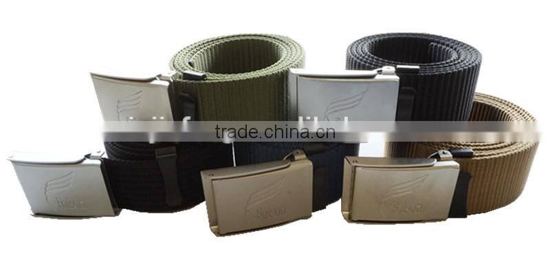 100% nylon military belt with buckles