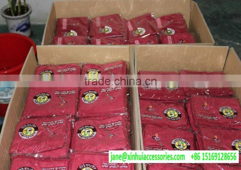 Cheap Promotional advertising custom logo fitness face hand towel