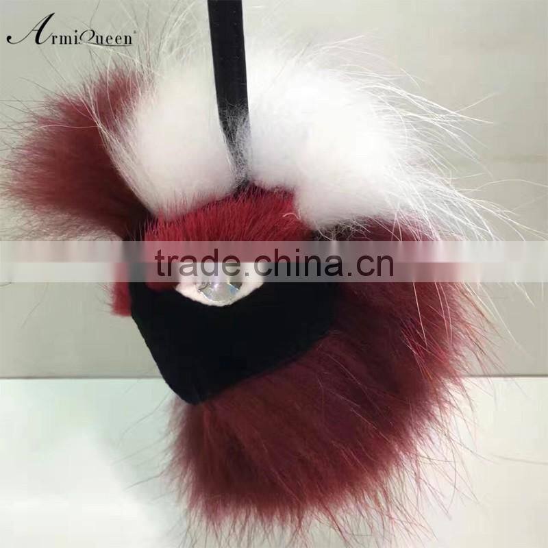 New style great promotional item fur accessories handbag decoration monster