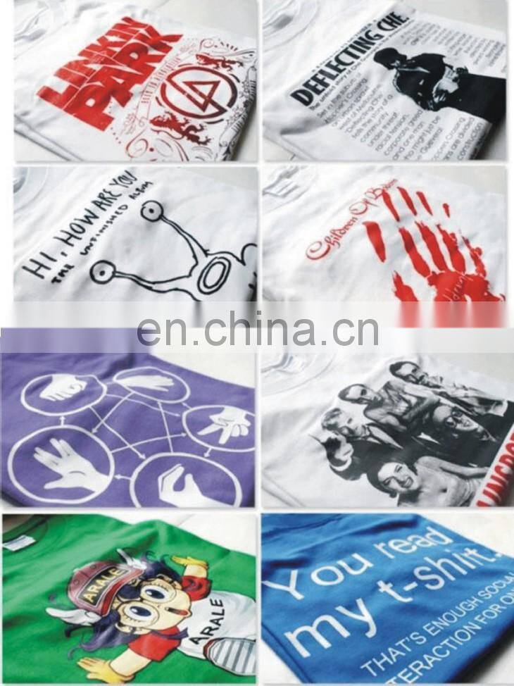 Custom printing pattern blank t shirt,Heat transfer blank t shirt