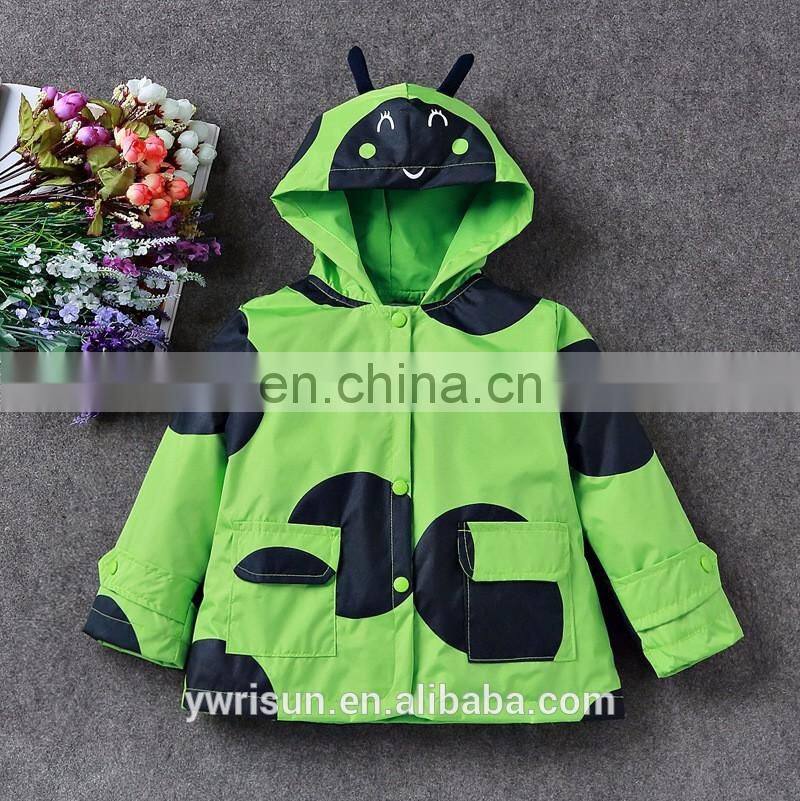 Latest Blazer Rain Coat Kids Hooded Jacket Custom Design Yellow Windbreaker