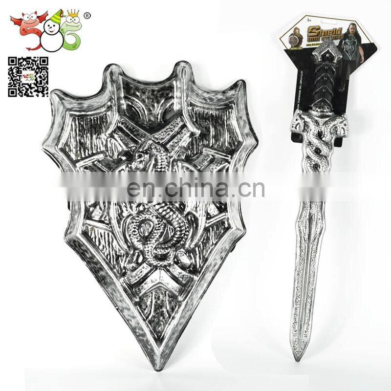 wholesale PVC medieval viking sword and shield set toys