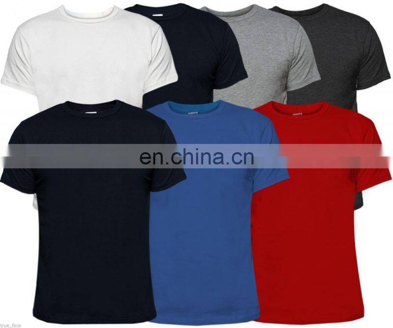 2017 China Manufacturing High Quality Mens 100% Cotton Plain T-shirts