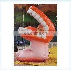 Gaint mouth tooth replica model inflatable Toothpaste advertising product
