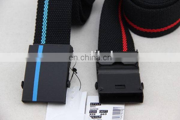 Canvas Belt With Full Printing Leather Belt No Buckle