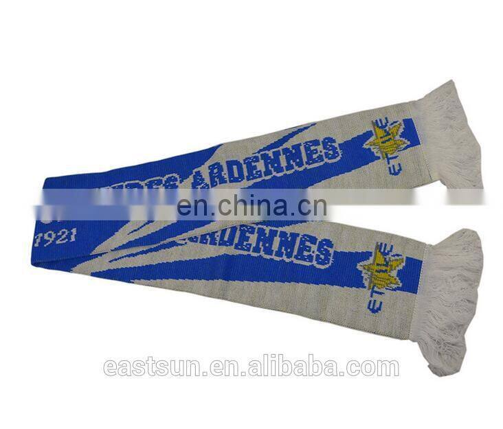 2016 hot selling new product knit football fan scarf