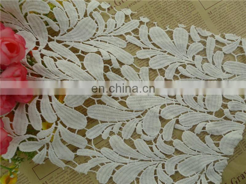 2017 hot sale good quality 100% polyester embroidery lace fabric for dress