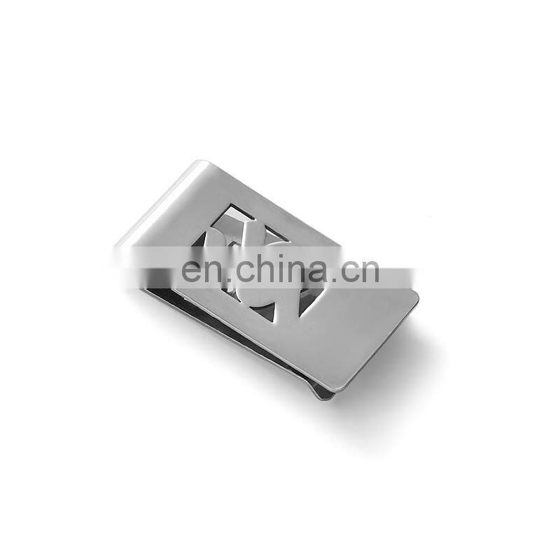 Metal money clip custom logo