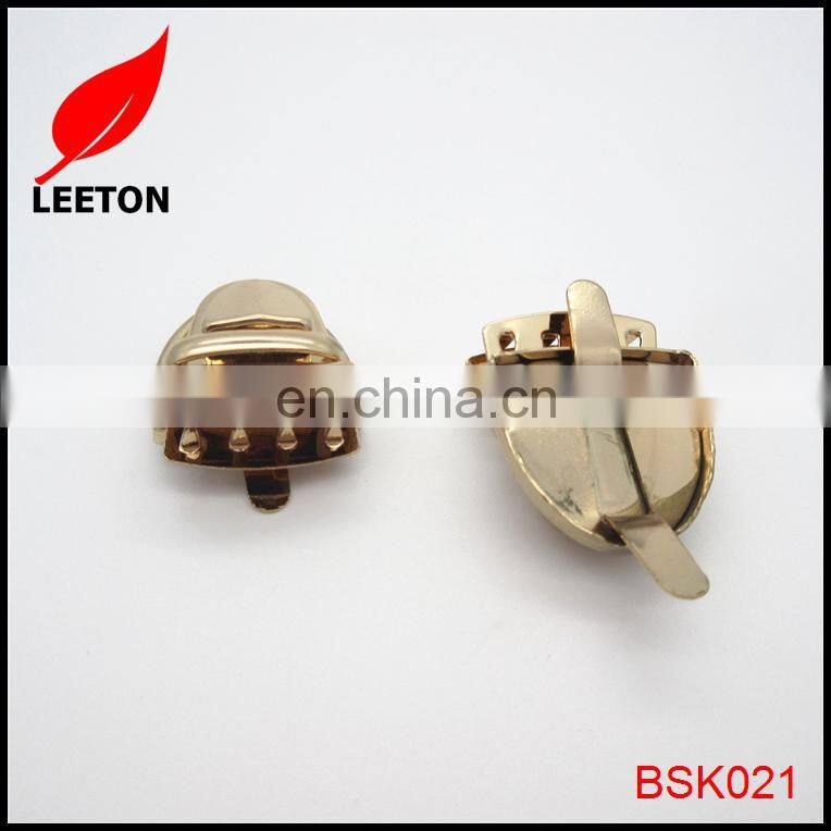 Good quality light gold mini metal clasp for purse