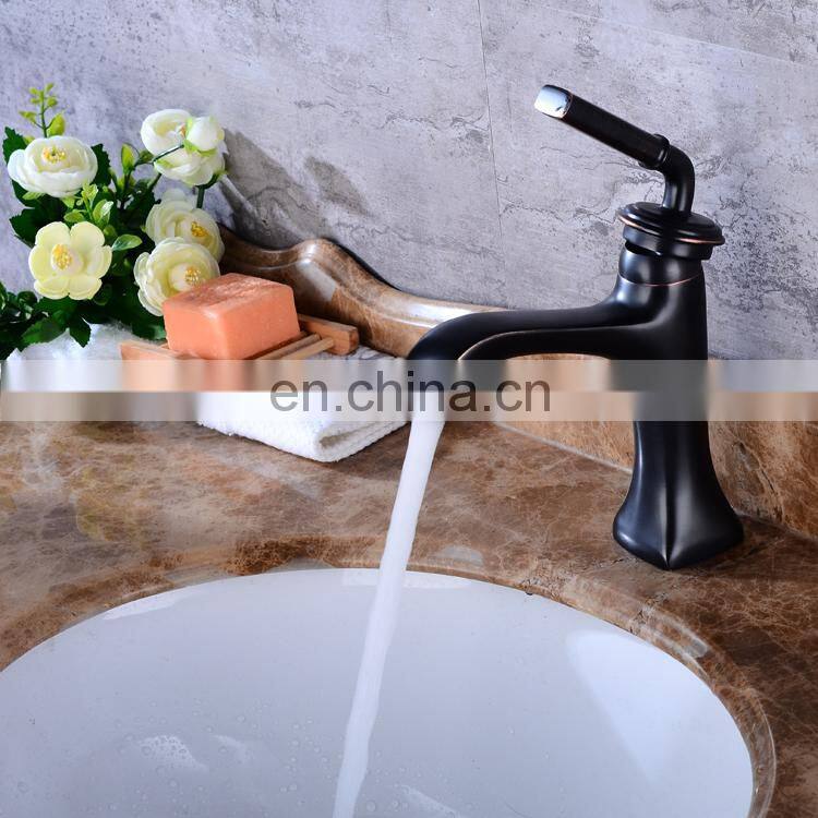Hot sale tiny retro single handle brass bathroom basin faucet