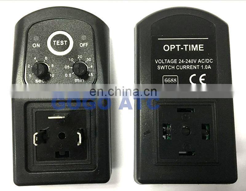 24VDC 220V AC High Quality Electric Drain Timer connector for solenoid valve automatic drain water controller DIN43650A