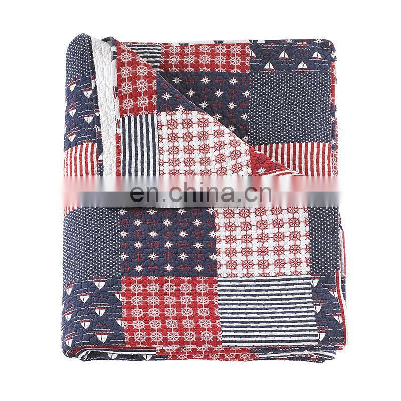 100% cotton comforter set bedspread with 2 pillows wholesale quilted mattress purple fitted bed cover home textile