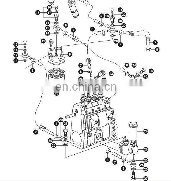 Diesel engine 4TNV88 coolant pump 129004-42001