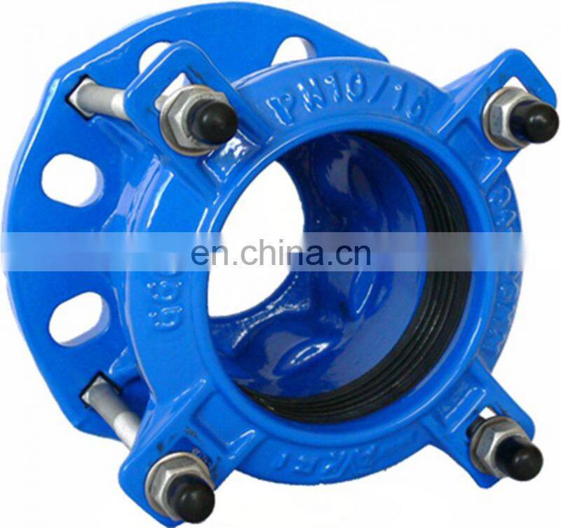 ISO2531 Standard waterworks industry use potable water pipe Ductile iron universal flange adaptor PN16