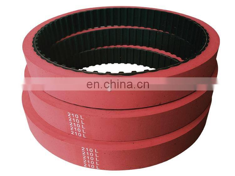210L 25mm 10 mm thick Red Rubber Coating Timing Belt