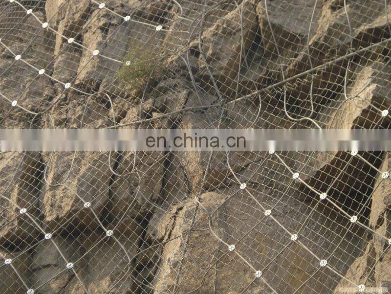 High tensile wire mesh and wire mesh rope for rock fall protect,cover the slope wire mesh