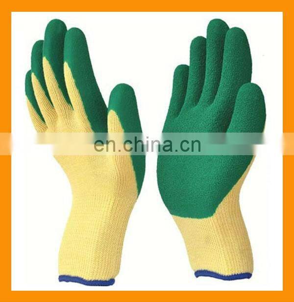 Cheap 13g Rubber Dipped Safety Glove Latex Coated Work Gloves Gloves For Construction Wholesale