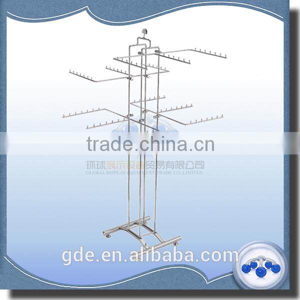 Hot sale metal chrome movable underwear display rack