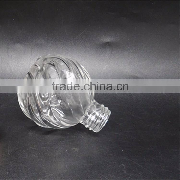 120ml glass material clear color aroma diffuser bottles with aluminum caps