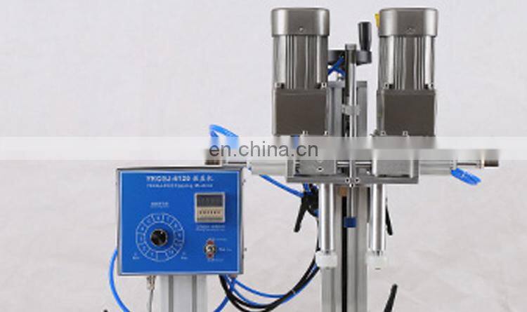 YTK-6100 Semi Automatic Desktop Spray Pump Cap Pneumatic Screw Perfume Bottle Capping Machine