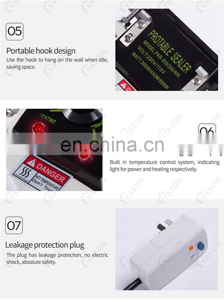 Mini Plastic Bag Sealer Hand Operated Aluminum Foil Bag Sealer
