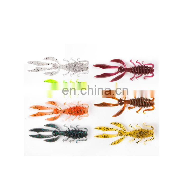 10pcs/bag 1.9g 2.5g Fishing Lure With Box Soft Worm Fishing leurre souple Soft Fishing Lure Combo soft lure