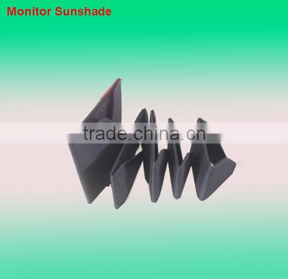 Professiona design 10" foldable front windshield sunshade of camera monitor with light and stable