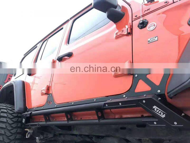 Aluminum side steps bar for Jeep wrangler Rubicon foot side step for Jeep JK 4 doors 4X4 accessory maiker manufacturer