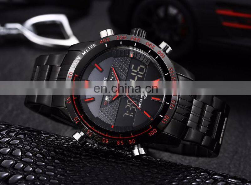 Naviforce 9024 Luxury Mens Fashion Sport LED Digital Quartz Watches Clock Man Full Steel Military Wristwatch relogio masculino