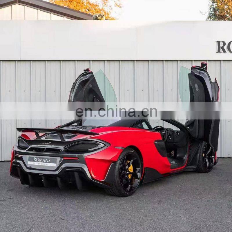 Runde Carbon Fiber Front Bumper Rear Bumper Side Skirt Spoiler Hood For Mclaren 540C 570S Upgrade 600LT Style Body Kit
