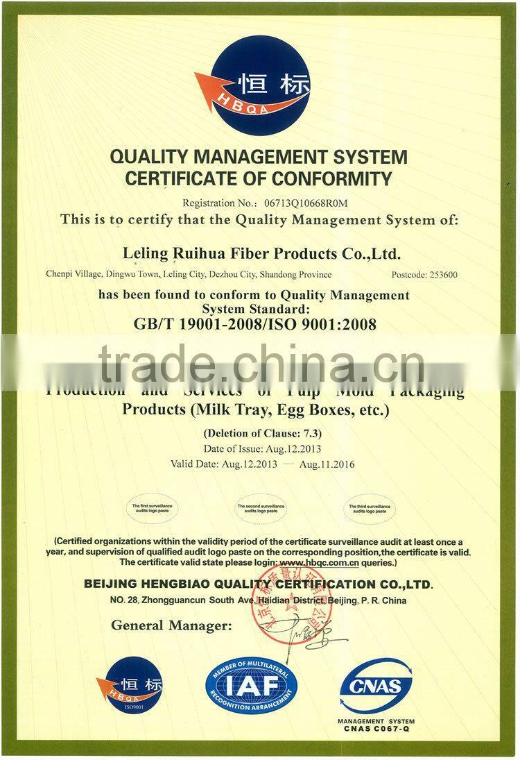 automatic molded pulp recycled waste paper horse mask paper tray