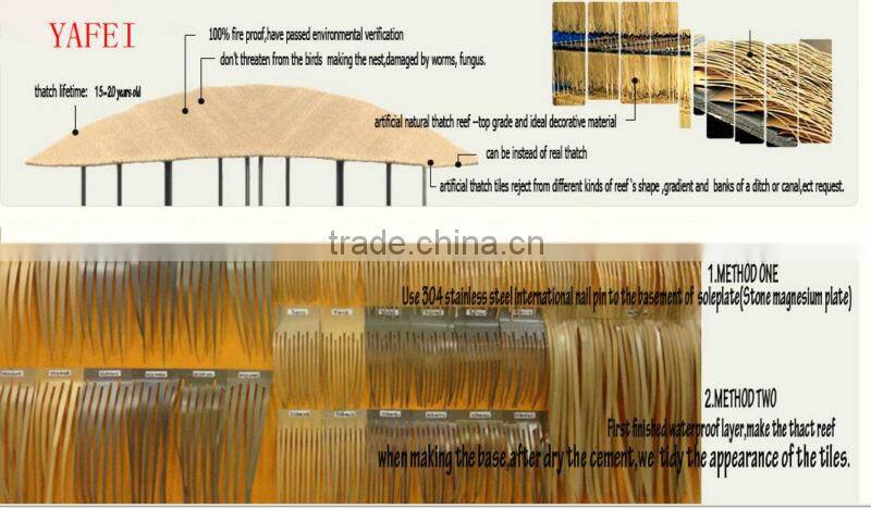 artificial aluminum thatch roof,fake thatch