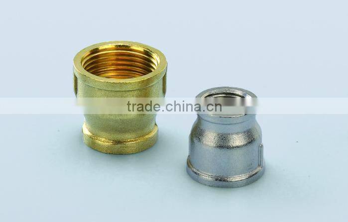casting brass fittings brass female reducing socket/coupling