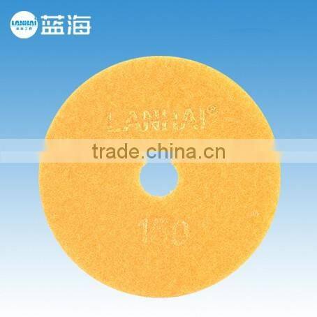 4''-100mm Wet 4 Step Diamond Angle Grinder Sanding Pad for Granite Marble Stone/Polishing Pads