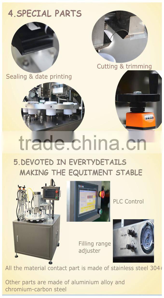 High Speed Automatic Soft Tube Filling and Sealing Machine