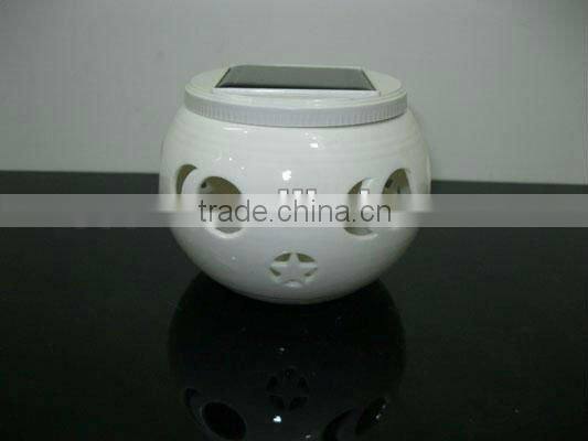 decoration LED Solar caremic light Solar table light