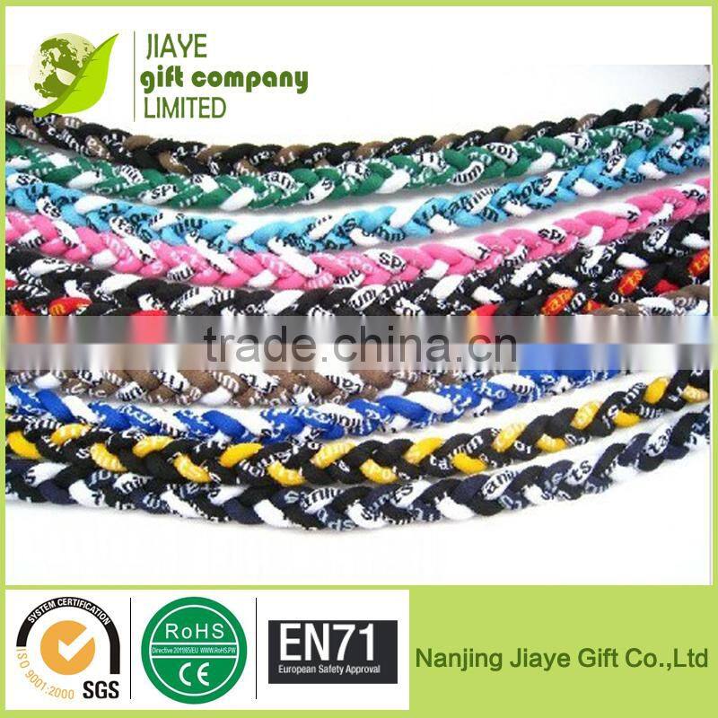 New 3 Ropes Tornado Ionic Titanium Baseball Sports Necklace