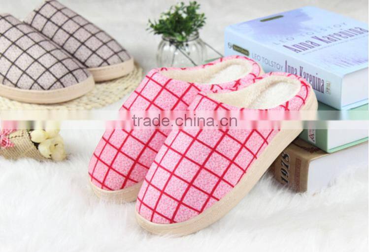 2015 korea style couples slipper outdoor indoor cotton slippers Soft bottom anti-slip slippers