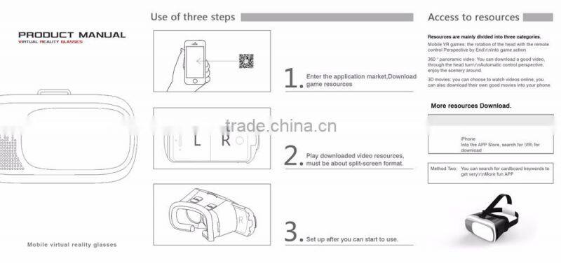 New Products 2016 Best selling VR Pro Box 3.0 3D Virtual Reality Helmet Video Glasses With Remote Controller