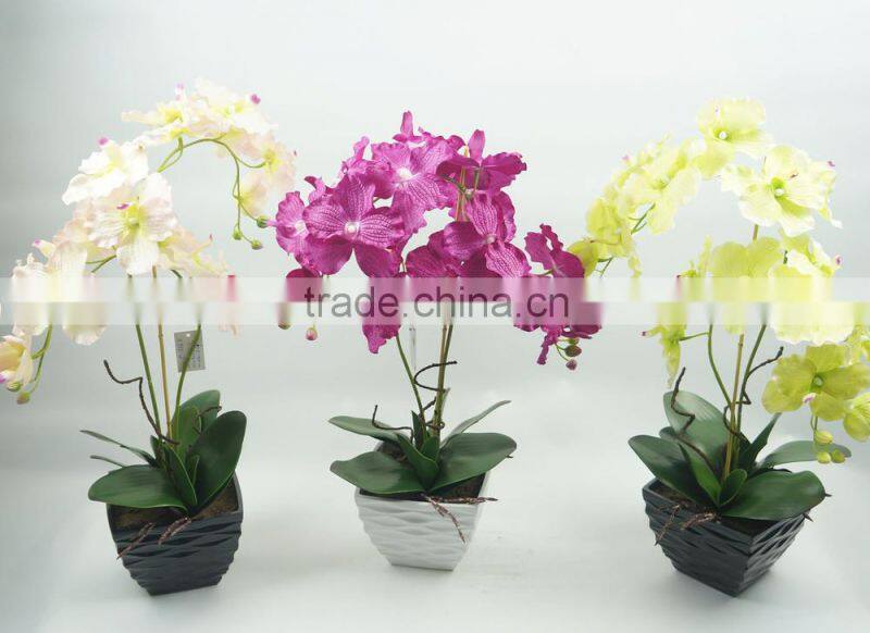 Best selling indoor decoration artificial flowers fake orchid